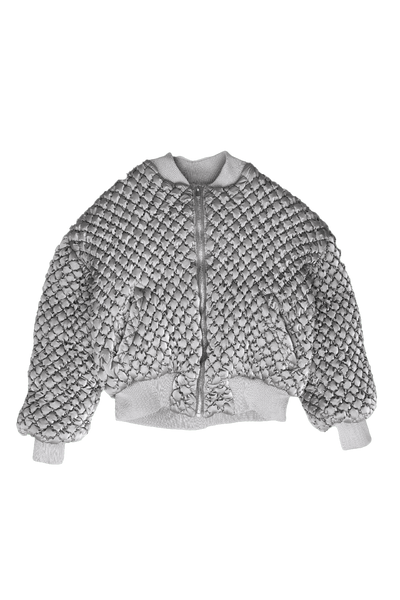 BOMBER JACKET SILVER