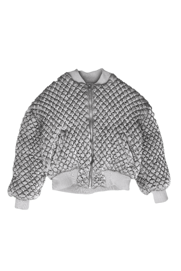 BOMBER JACKET SILVER